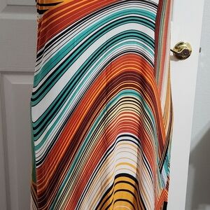The Pyramid Collection Multicolor Striped Maxi Dress